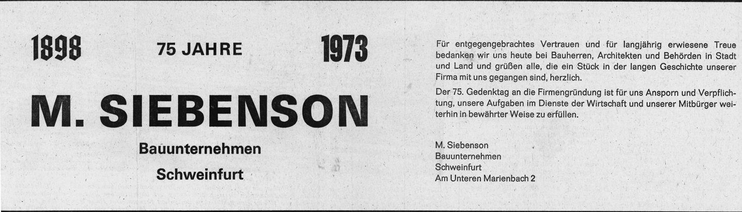 75-jähriges Firmenjubiläum